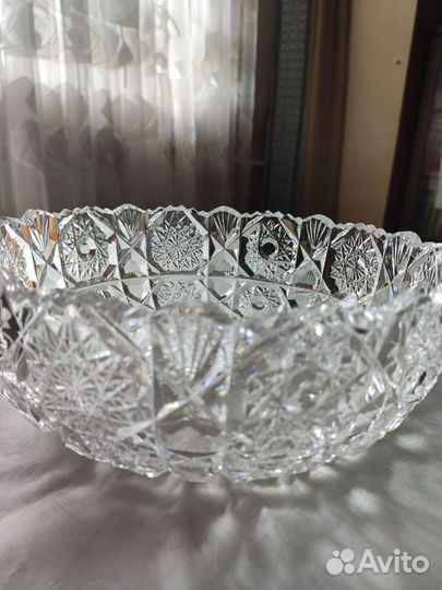 Ваза хрустальная СССР 28см