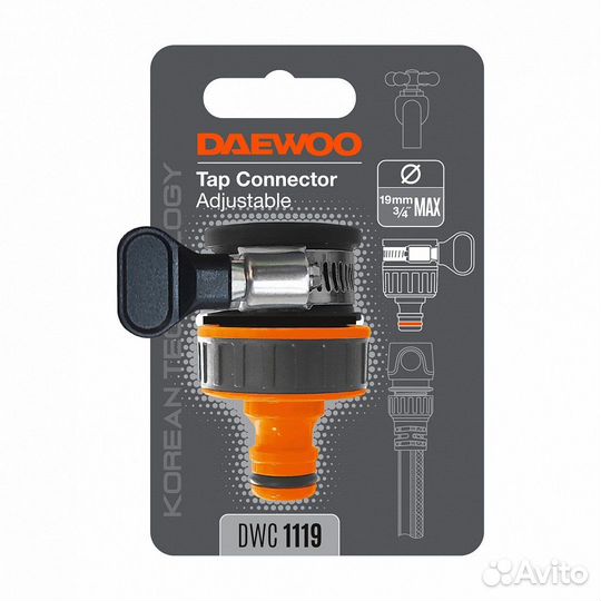 Адаптер для крана безрезьбовой daewoo dwс 1119 до