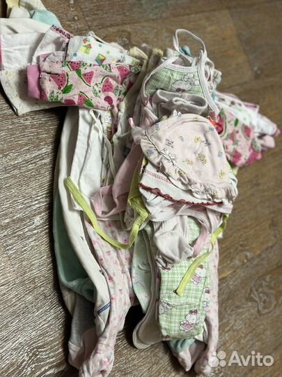 Детские вещи пакетом на девочку 56-68 размер
