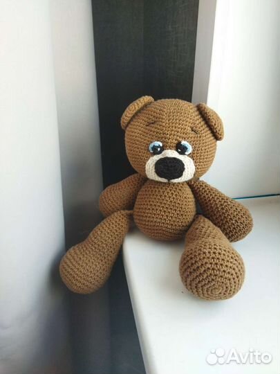 Вязанная игрушка медведь (на заказ)
