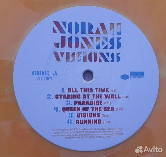 Norah Jones – Visions, LP Orange, EU 2024 новый