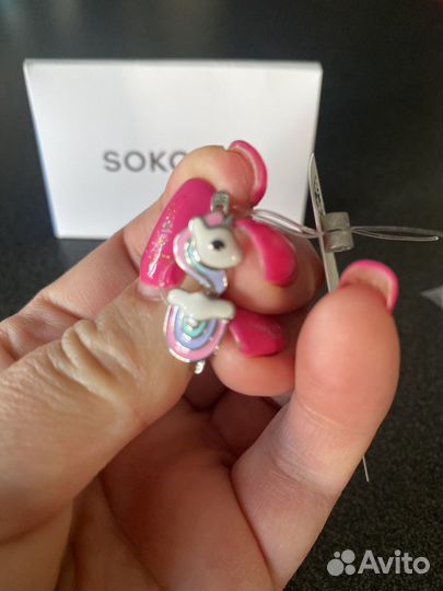 Серьги детские серебро