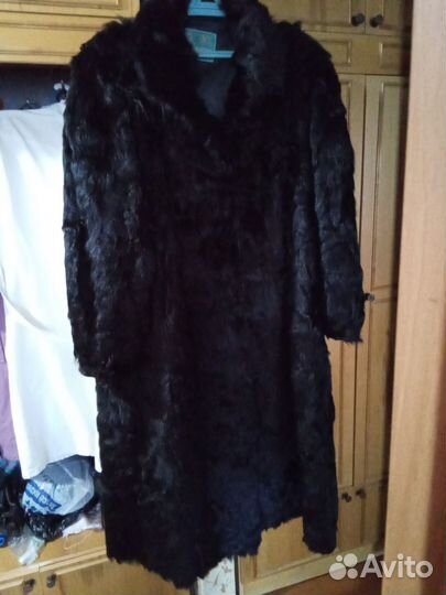 Шуба из меха козы, 58р бу