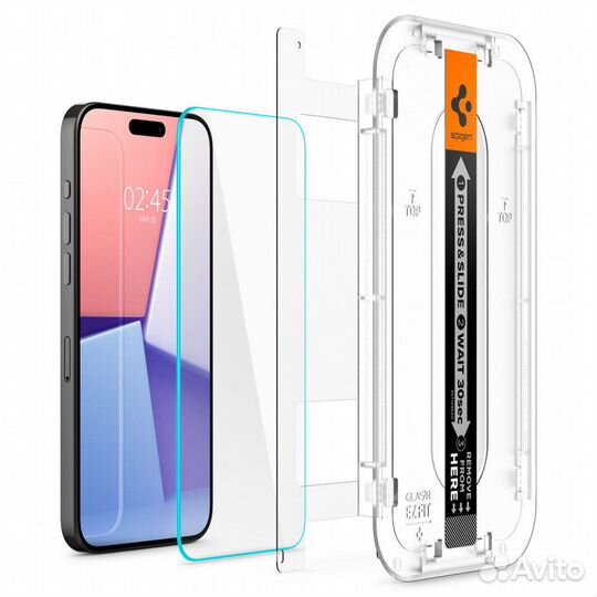 Стекло Spigen EZ Fit iPhone 15 Pro / 15 Pro Max