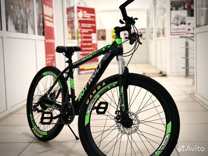 Подростковый велосипед с дисковыми тормозами