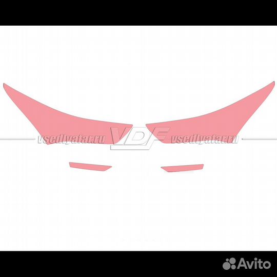 Плёнка для оклейки фар на автомобиле Acura RDX (20