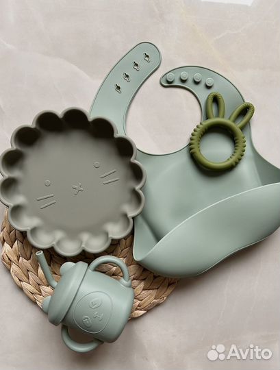 Набор детской силиконовой посуды