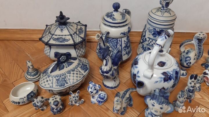 Посуда Гжель