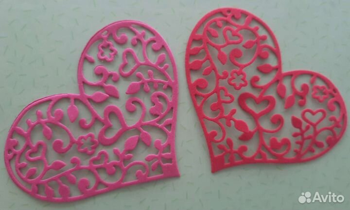 Вырубка Сердечки из фоамирана