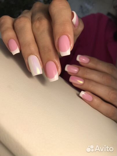 Наращивание ногтей, покрытие гель-лаком