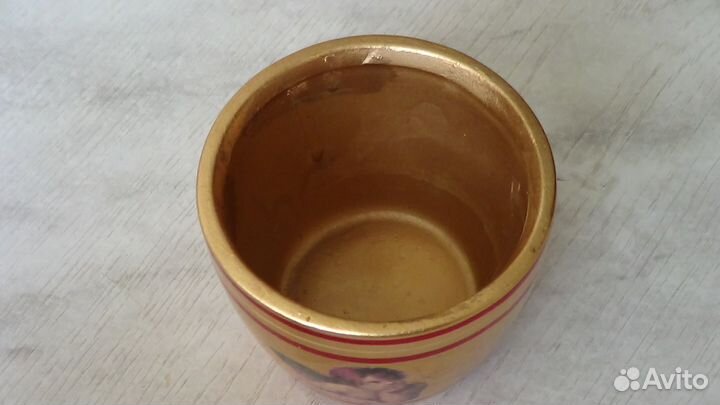 Подсвечник позолоченный с ангелочком