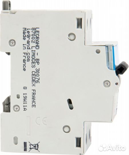 Дифференциальный автомат DX3 авдт 1P N C10 А 30 мА