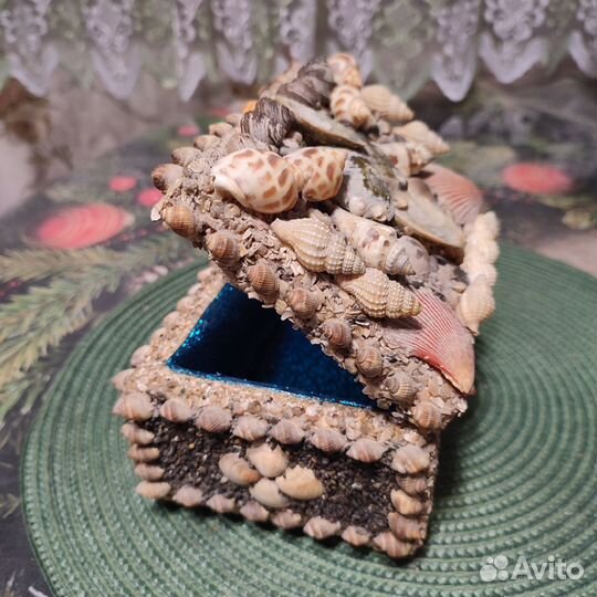 Шкатулка из ракушек Таиланд ручная работа