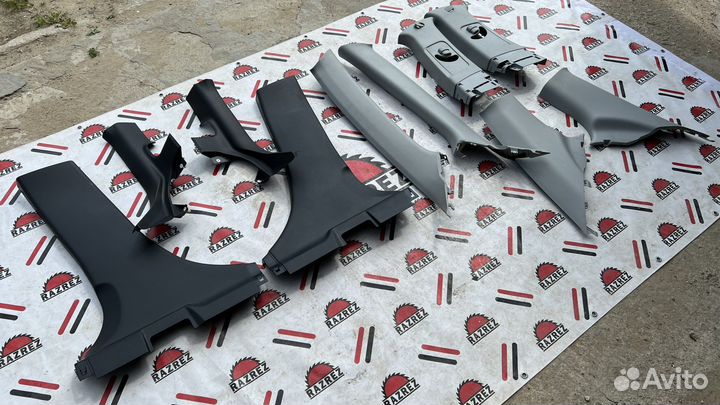 Обшивка салона пластик обшивки стоек lancer 10