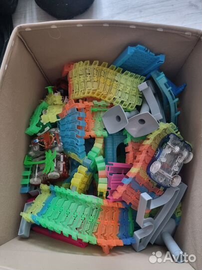 Гибкий трек дорога с машинками