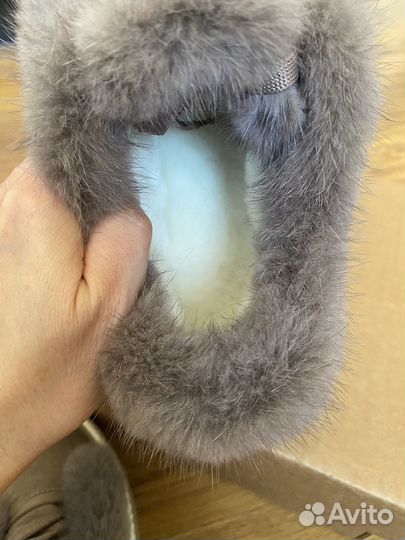 Кеды зимние с мехом норки wonder me store