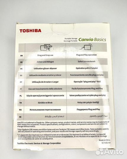 Внешний диск toshiba 4 Тб