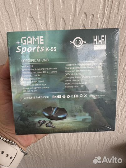 Наушники беспроводные Wireless K55