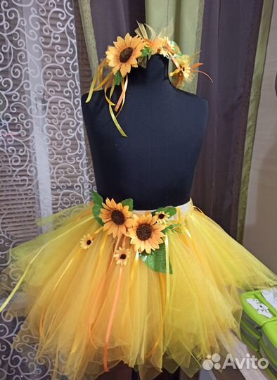 Костюм подсолнуха на праздник Осени