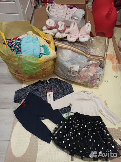 Огромный пакет брендовой одежды на девочку