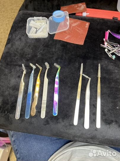 Пинцет для наращивания ресниц