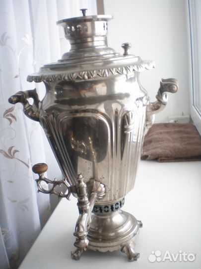 Антикварный тульский угольный самовар