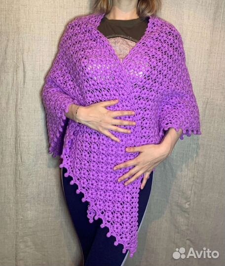 Шаль крючком на заказ)