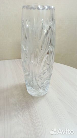 Ваза чешский хрусталь