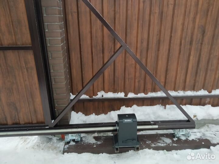 Уличные откатные ворота комплект