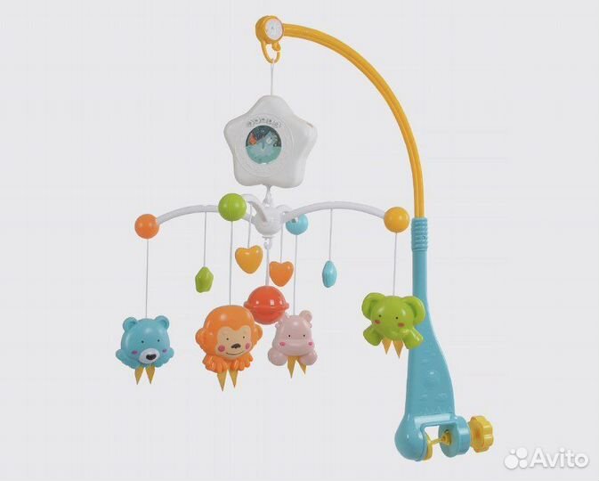 Мобиль на кроватку новый с проектором