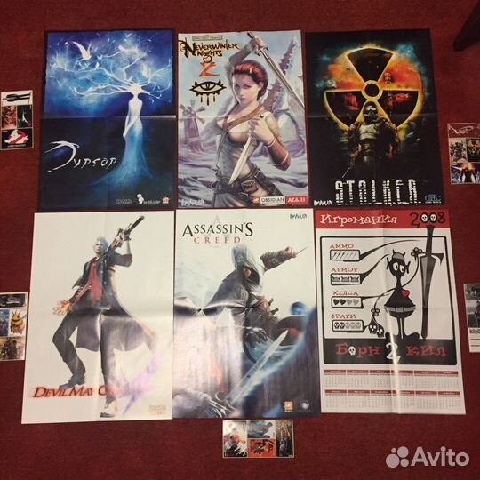 Плакаты и наклейки из журнала Игромания