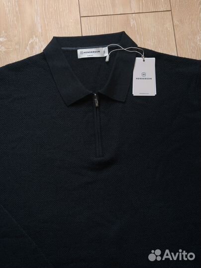 Джемпер на полузамке Henderson 100% шерсть 56