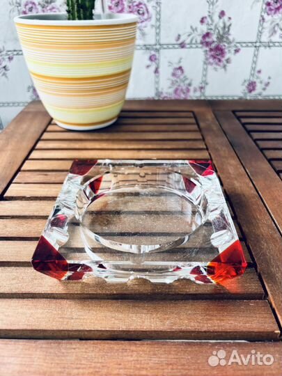 Пепельница финское стекло, винтаж