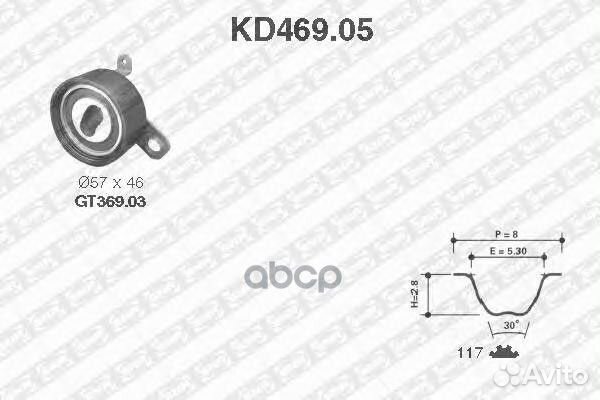 Комплект ремня грм KD46905 SNR