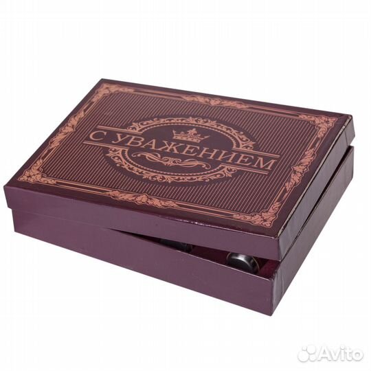 Набор с фляжкой и стопками в подарок патриоту Росс