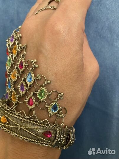 Браслет серебро индия