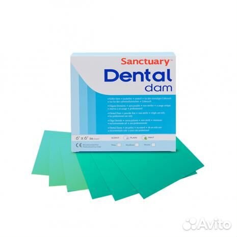 Листы для коффердама Dental Dam 36 шт, 152мм*152м