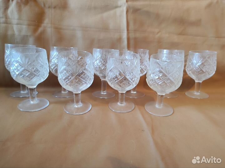 Фужеры и рюмки хрусталь