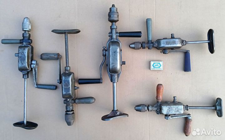 Дрели, коловороты, старинный инструмент