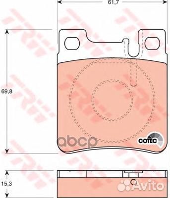 К-т дисков. тормоз. колодок GDB1123 TRW