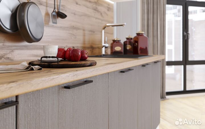 Кухня Хилтон 2,7х2,4метра мдф Фасады