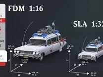 Файлы для 3D-печати авто ecto-1 1/16 1/32