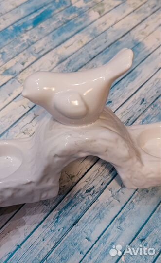 Подсвечник керамический Птица счастья