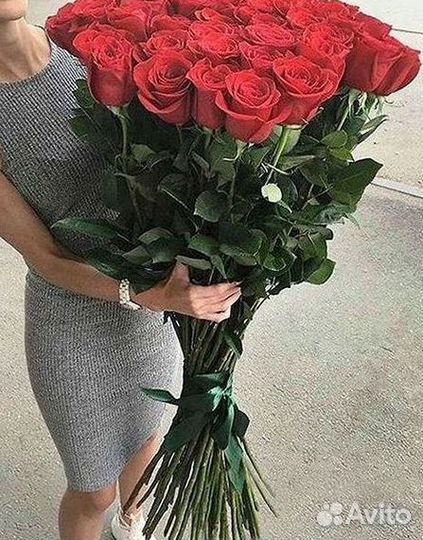 Высокие розы Доставка цветов