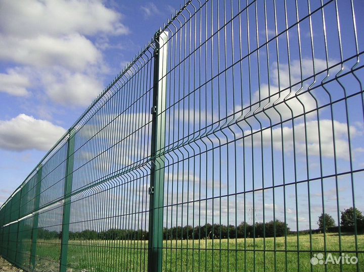 Заборы с калиткой 3Д 1м