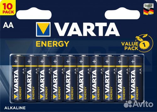 Батарея varta LR6(AA) в наборе 10 шт