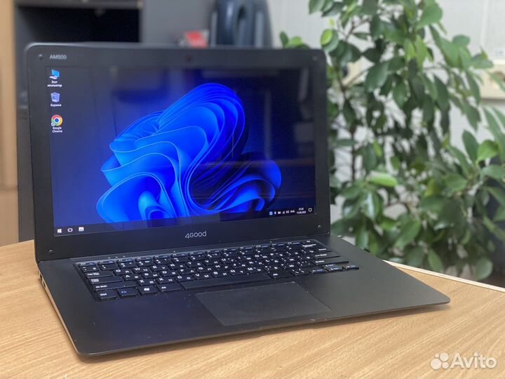 Тонкий современный ноутбук 14 дюймов 4 ядра