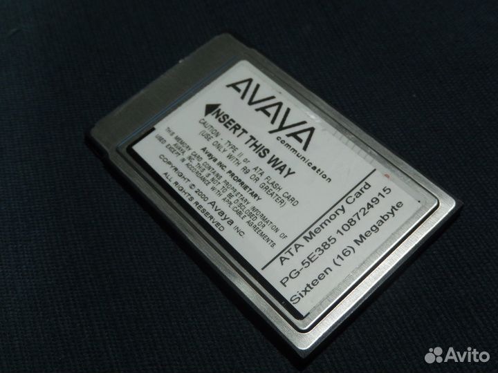 Pcmcia avaya ATA Memory card 8 или 16mB