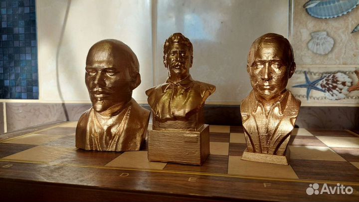 Подарочный набор бюсты Ленин, Сталин, Путин