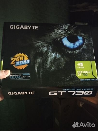 Видеокарта gigabyte geforce gt730 2гб новая